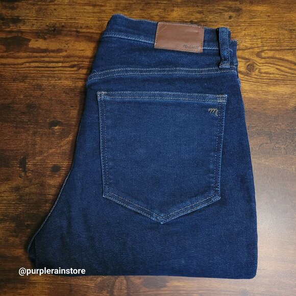 Madewell Jeans 30 Skinny 9" Mid Rise Woodland Wash MA983 Tummy Control Stretch - Picture 3 of 13